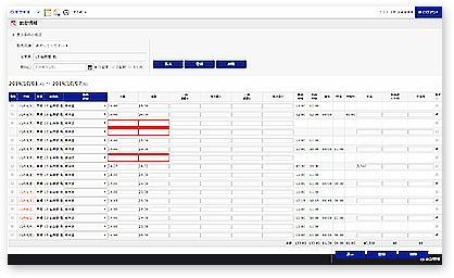 勤怠管理画面イメージ